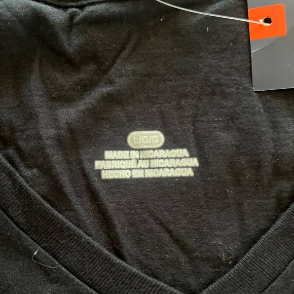 Purdue Women’s V Neck T-Shirt Large L Black Fanatics Short Sleeve Logo - Picture 3 of 5